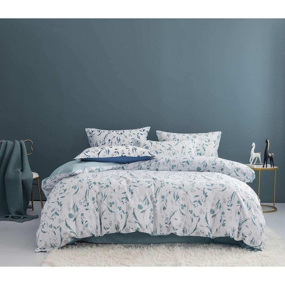 homebox 3‎ Piece Duvet Cover Set, Tree Leaves Pattern Printed, Soft Double Brush